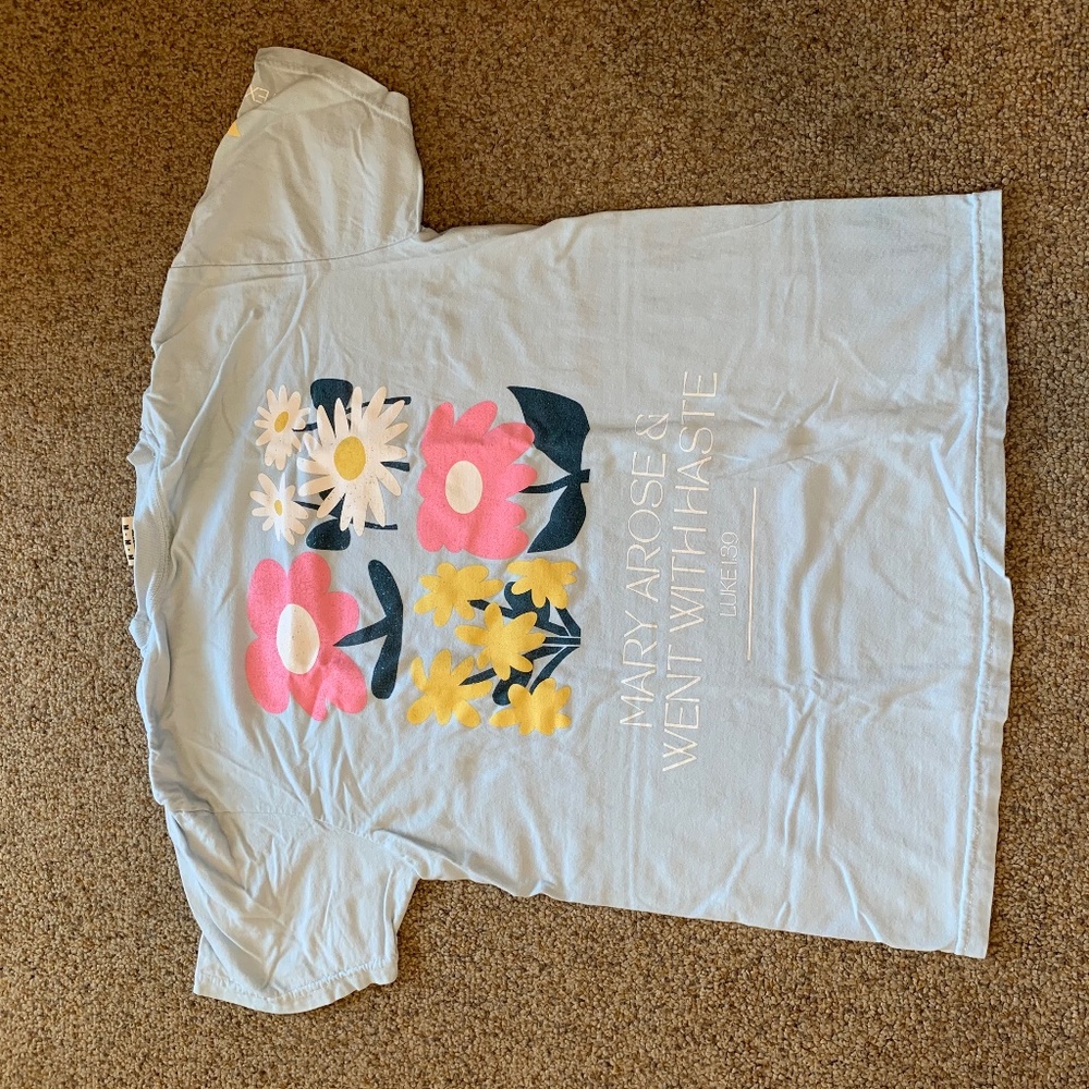 floral Christian t-shirt